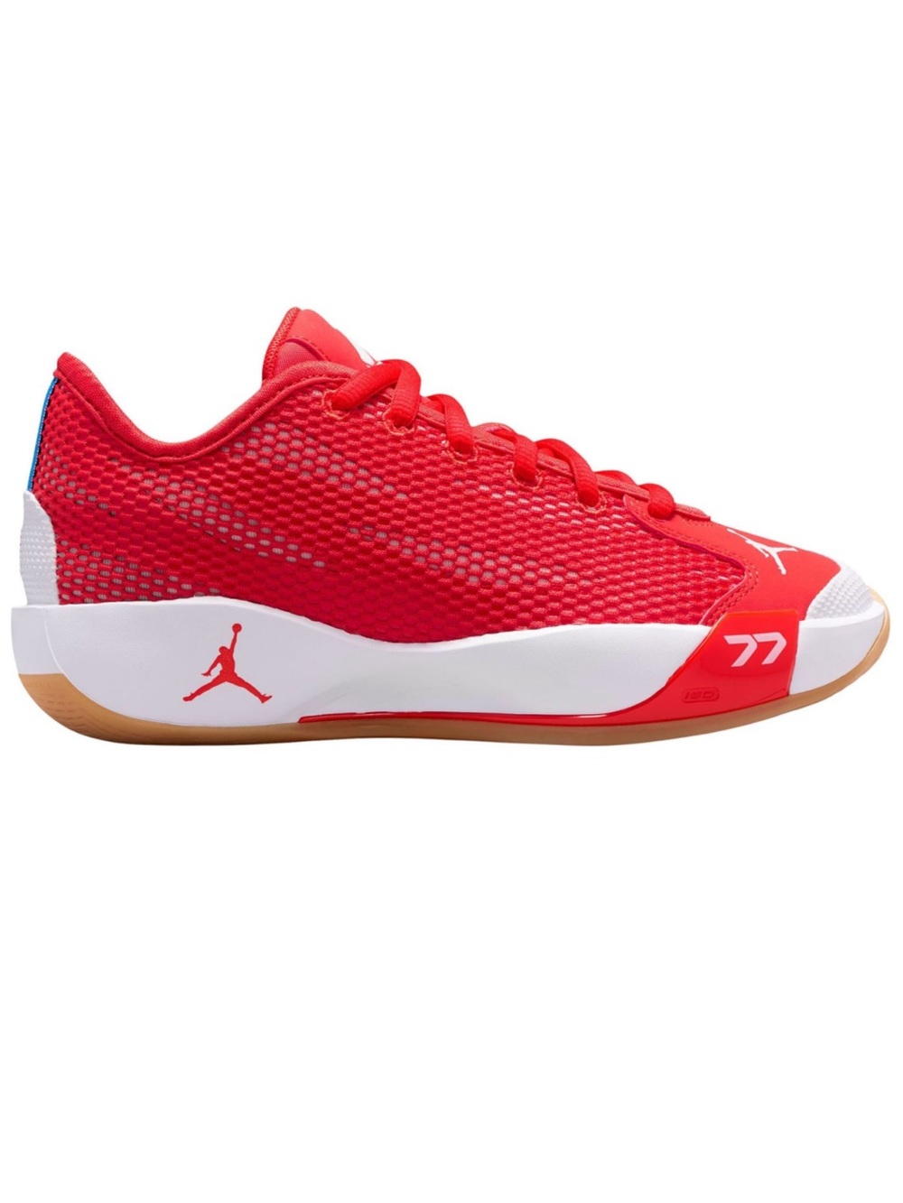 Jordan basketball shoes youth  Red and White Low-Top Athletic Shoes